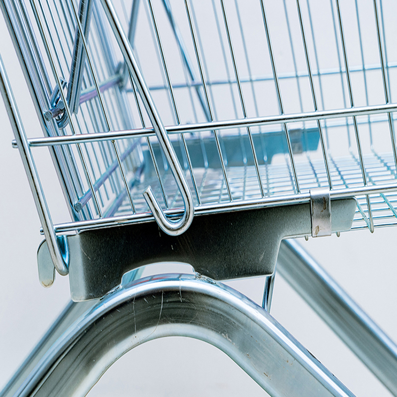 detail of shopping trolleys & carts