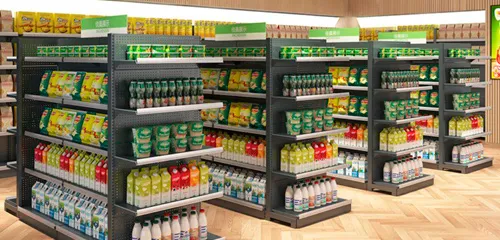 3*6 Back-Hole Supermarket Shelf Case